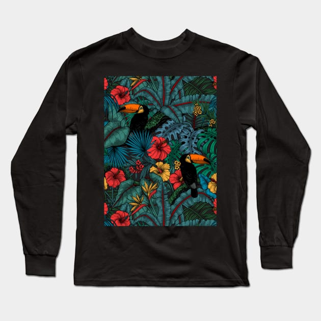 Toucan garden Long Sleeve T-Shirt by katerinamk